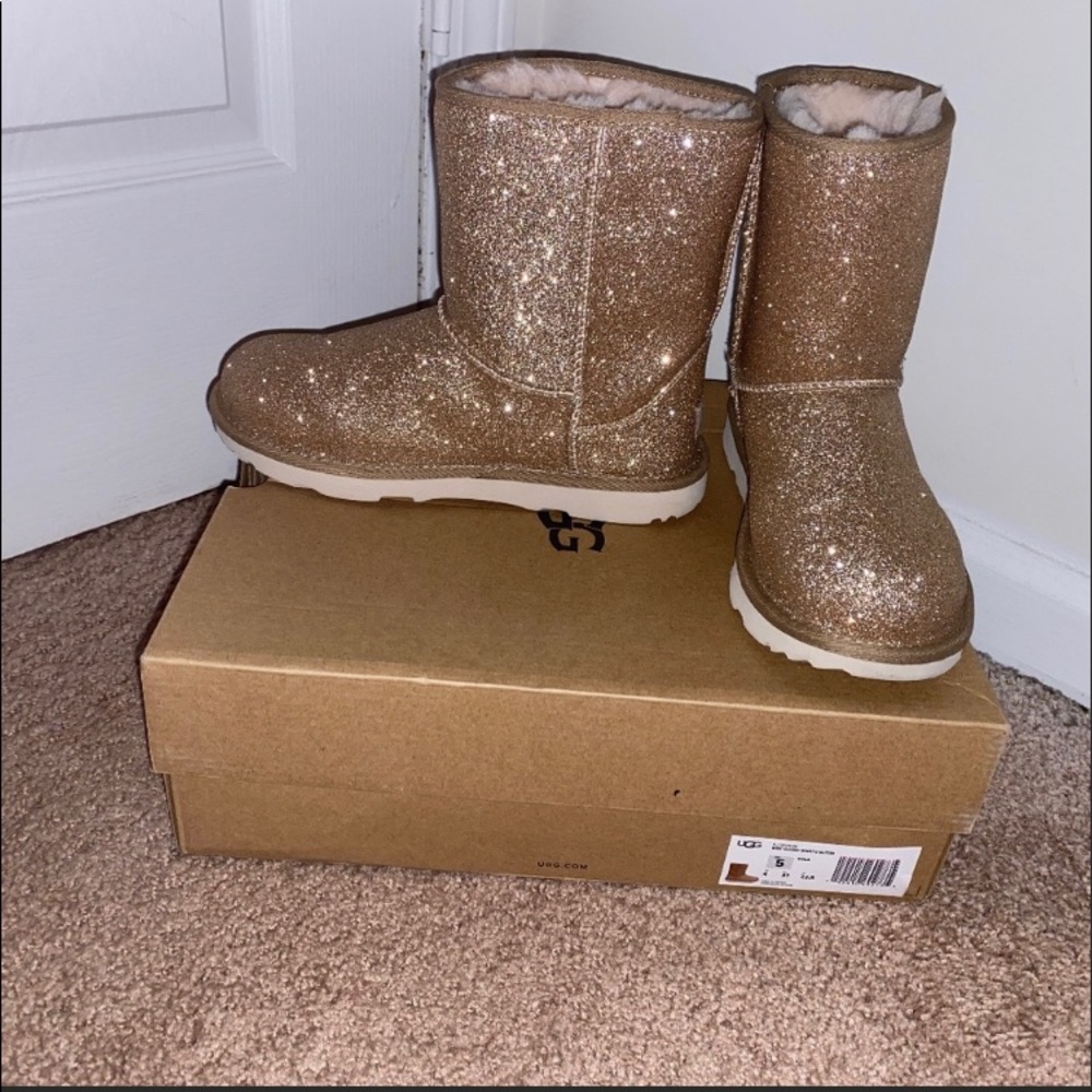 Glitter Gold Uggs